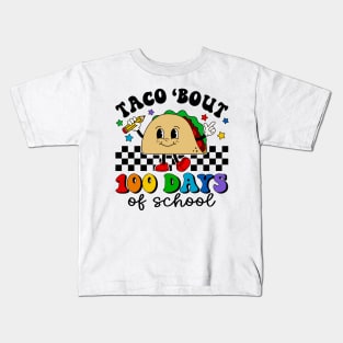 Taco 100 Days Of School Teachers 2023 Boys And Girls Kids T-Shirt